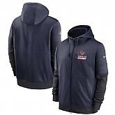 Men's Houston Texans New 2020 Nike Gray Black Fan Gear Mascot Performance Full Zip Hoodie,baseball caps,new era cap wholesale,wholesale hats